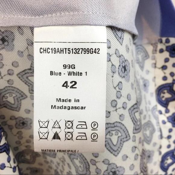 Chloé Silk Bandana Print Mandarin Collar Blouse Chloe FR 42 Size 10